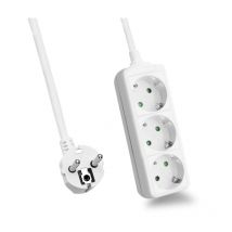 Helos - Multiprise classic 3 prises sans interrupteur Blanc 5 m (262789)