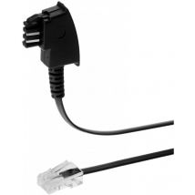 Shiverpeaks - helos S-Conn Fiche tae-f vers fiche rj 45 A-4, B-5, 2,0 m 2 m dsl câble répartiteur/NTBA tae-f mâle/fiche Western avec jack décalé,