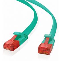 Ultra slim Patchkabel u/utp Cat 6 grün 0.5m - Cable - Network (262997) - Helos