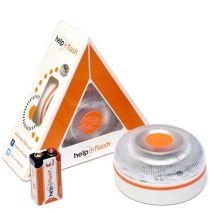 HELP FLASH AUTONOMES V2 2021 - Luce di emergenza V16 e torcia, omologata DGT, V16, con base magnetica, attivazione automatica