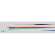 Helukabel 29394 Einzelader H05V-K 1 x 0.50 mm² Dunkelblau, Weiß 100 m