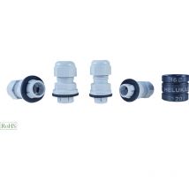 908384 Kabelverschraubung M32 Polyamid Silber-Grau (ral 7001) 1 St. - Helukabel