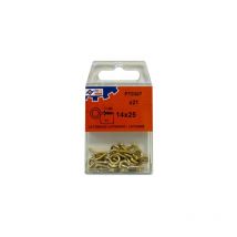 Hembrilla cerrada laton C/20 - 16X30