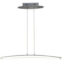 Inspired Mantra Hemisferic - Deckenanhänger 20W led 70cm Bar 3000K, 1800lm, Satin Aluminium, Frosted Acryl