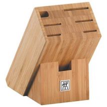 J a Henckels 7 Slot Bamboo Empty Knife Block - Zwilling