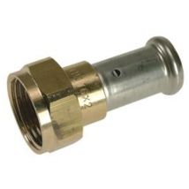 Mehrschichtige Messingverschraubung Henco Flachgelenk - freie Mutter - ø 16 mm x 1/2' - 26P-16Z05