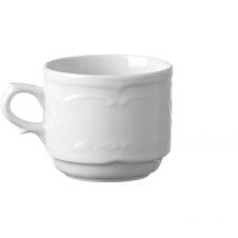 Tazzina da espresso, per Piattino 787120, angoli robusti e smalto di qualitá, adatto a microonde e lavastoviglie, 120ml, ø65mm, porcellana bianca