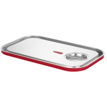 Coperchio Gastronorm, per contenitori gn, gn 1/1, con bordo in silicone, con valvola di rilascio del vuoto, chiusura ermetica, resistenza termica da