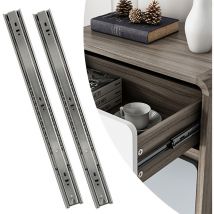 Glissières de tiroirs Coulisses pour charges lourdes softclose Coulisses à sortie totale 45mm 300mm 6X