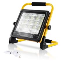 100W Projecteur led Rechargeable Éclairage Projecteur de chantier IP65 Projecteur solaire rechargeable - Hengda