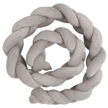 Einfeben 2M Bébé Oreiller Tour de lit bébé aide au sommeil enfant bébé oreiller stéréotypé Gris