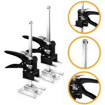 Hengda - swanew 2x Gato manual Herramienta de elevación manual Herramienta de sujeción Elevador de armarios Hasta 240Kg