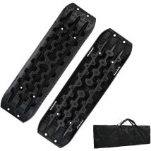 Hengda 2x plaques de sable Tapis de traction Aide au démarrage avec sac de rangement Bande de traction Charge max. 10T.plaques de traction