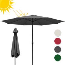 Hengda - swanew Ø3.5m sombrilla parasol jardín sombrilla jardín solar UV40+ redonda,Gris