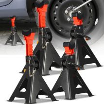 4x chandelles 3T pliantes réglables Crics pour voitures Béquilles Pour SUV/Van/Caravane - Hengda