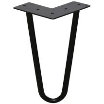Swanew 4x Hairpin Legs Tischbeine Stahl diy Tischkufen Tischbeine Tisch Austauschbare 2 Bügel, 15cm