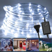 Tube lumineux led multicolore Extérieur étanche Chaîne lumineuse Lampe Décor 30M Blanc froid - Hengda