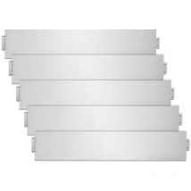 Einfeben 10M Bordure de pelouse 100x18cm Bordure de tonte Bordure de chemin Bordure de parterre Métal galvanisé Bordure de parterre