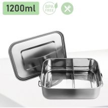 1200ml Boîte à lunch boîte à lunch en métal boîte à lunch thermo-conteneur en acier inoxydable sans bpa - Hengda