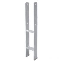 8x Ancrage de poteau Ancrage de poteau encastré Clôture d'écurie longue durée support de carport 81MM - Hengda