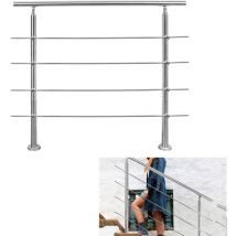 Hengda - Acero inoxidable de pasamanos . acero inoxidable cepillado. barandilla de escalera sin puntales cruzados para usar en interiores y