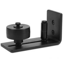 Ajustable Guide de Plancher Guide Inférieur Pour Porte en Bois Coulissante Mur/porte Noir - Hengda