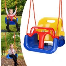 Balançoire bébé Siège de balançoire 3 en 1 Balançoire enfant Intérieur et extérieur Balançoire de jardin - Hengda