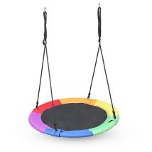 Hengda - Balançoire nid 100-160cm enfants Balançoire circulaire Balançoire disque Balançoire multi-enfants multicolore enfants/adultes Ø100cm