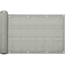 Hengda - Balkonsichtschutz Balkonbespannung Sichtblende Windschutz Sichtschutznetz UV-Schutz Garten Balkonverkleidung Grau 90x600cm