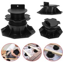 Tolletour - Hengda Base di appoggio per terrazzo regolabile con piedistallo di livellamento cuscinetto base base per legno wpc 60-140 mm 50 pezzi