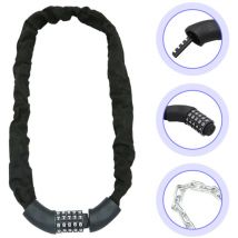 Randaco - swanew Bloqueo de bicicleta Locos de bicicleta Numérica Caderas de acero Numérica Cadenas de cadena de 120 cm