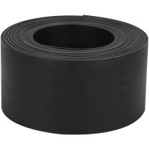 Bordure de jardin Bordure de pelouse flexible Bordure de lit en plastique dur Bordure de tonte Jardinage 25mx10cmx2mm Noir - Hengda
