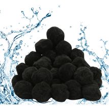 Boules filtrantes pour filtre à sable alternative 25 kg, Lavable 700g noires - Hengda
