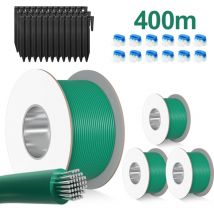 400 m Câble périphérique pour robots tondeuses + piquets de terre + connecteur de câble - Hengda