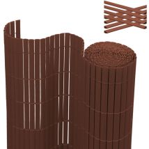Hengda Canisse double face PVC.marron.0.9 x 3 m.Résistant aux UV Tapis de protection visuelle