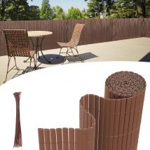 TolleTour PVC Sichtschutzmatte UV-Schutz Sichtschutzzaun Balkon Terrasse Windschutz Sichtschutz Outdoor Balkonverkleidung Wetterfest für Balkon