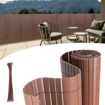 Tolletour - pvc Sichtschutzmatte UV-Schutz Sichtschutzzaun Balkon Terrasse Windschutz Sichtschutz Outdoor Balkonverkleidung Wetterfest für Balkon