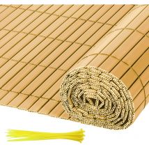 Tolletour - pvc Sichtschutzmatte UV-Schutz Sichtschutzzaun Balkon Terrasse Windschutz Sichtschutz Outdoor Balkonverkleidung Wetterfest für Balkon