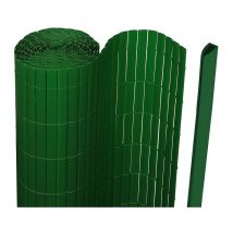 Canisse en pvc pour le jardin Balcon ou terrasse Double face Balcon clôture brise-vent Occultant Cloture Vert 100 x 1000cm - Hengda
