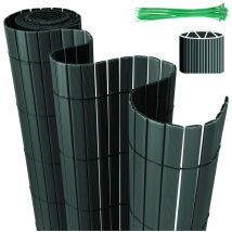 Canisse en PVC.Brise-vue en pvc Clôture d'intimité Protection de Visibilité Résistant uv et aux intempéries.Vert 80x500cm - Tolletour