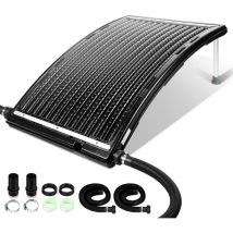 Hengda - Chauffage solaire de piscine noir Tapis chauffant Absorbeur solaire 110 x 69 x 14 cm