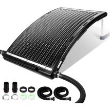 Hengda - Chauffage solaire piscine Chauffe-eau noir Tapis chauffant 110 x 69 x 14 cm