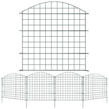 Clôture d'étang Arc supérieur Clôture de jardin Enclos pour animaux Set de clôture Jardin Fil de fer vert Clôture 5x - Hengda