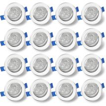 Confezione da 20 faretti led da incasso 3W Temperatura colore: Bianco caldo 3000K - Hengda