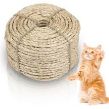 Hengda Corda di sisal guinzaglio albero per gatti corda naturale scala per gatti albero per gatti versch. Lunghezze 5000x0.6CM