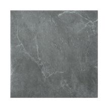 Dalles de sol pvc adhésives -1 Boites de 11 dalles vinyle auto-adhésives - Marbre gris - ca.1 m² - Hengda