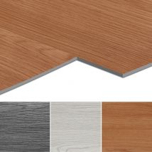 Design Revestimiento de suelo pvc, Tira de vinilo autoadhesiva, Deluxe Suelo de vinilo, 91,5 cm x 15,2 cm x 2 mm, 18 piezas 2,51 m² Marrón - Hengda