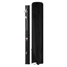 Hengda - Douche solaire de jardin - pomme de douche ronde,douchette à main, douche de pied, matériel & housse, Noir, 40L