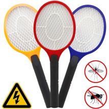 Hengda - swanew Elektrische Moskito Fliegenklatsche.3er Set Fliegenfänger Zapper. Insekten Mörder mit Doppelte Schichten Mesh Schutz