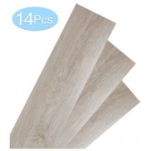 Env.2m² Sol vinyle Chêne Blanc Oak Autocollant Vinyle Stratifié - Hengda